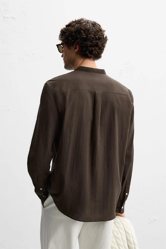 WRINKLED LOOK SHIRT