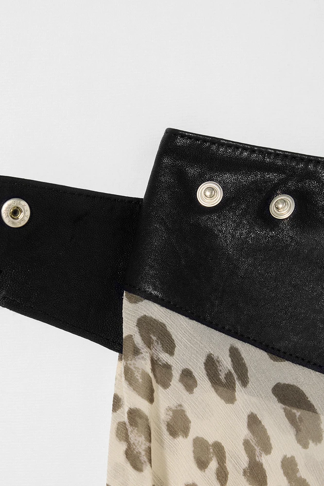 JUPE CEINTURE LARGE EN CUIR KATE MOSS X ZARA