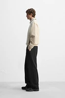 ZIP POLO SWEATSHIRT