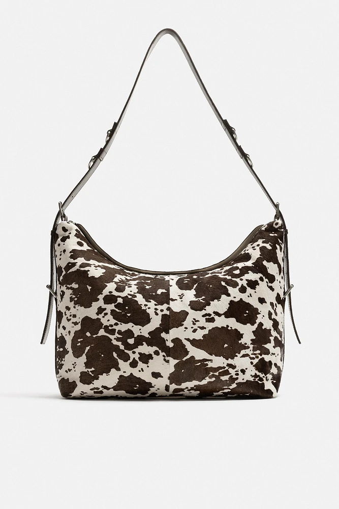 SAC SHOPPER EN CUIR À IMPRIMÉ ANIMALIER