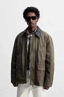 WASHED CONTRAST JACKET