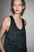 ZW COLLECTION GATHERED SLEEVELESS TOP