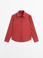 Chemisier manches longues 100 % coton
