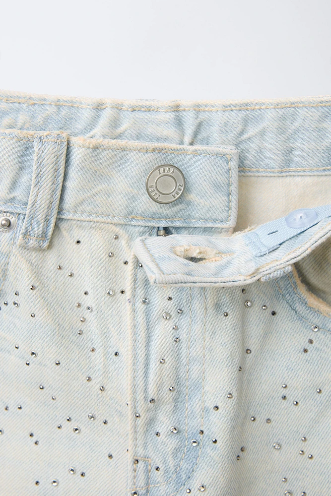 JEAN WIDE LEG BRILLANT