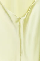ROBE MI-LONGUE SATINÉE BRIDES DOS