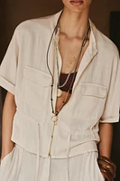 LINEN SAFARI SHIRT