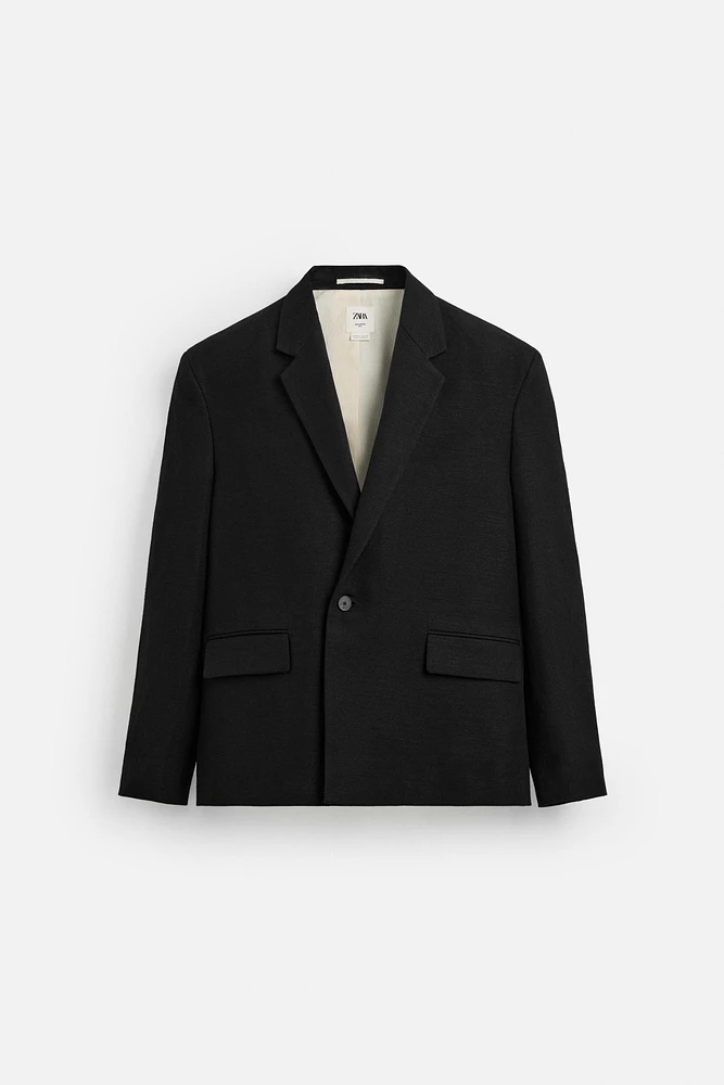 LIMITED EDITION LINEN-COTTON SUIT JACKET