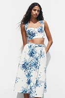 PRINTED CROP TOP