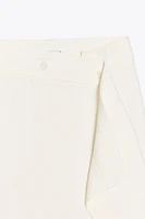 ASYMMETRIC LINEN SKIRT ZW COLLECTION