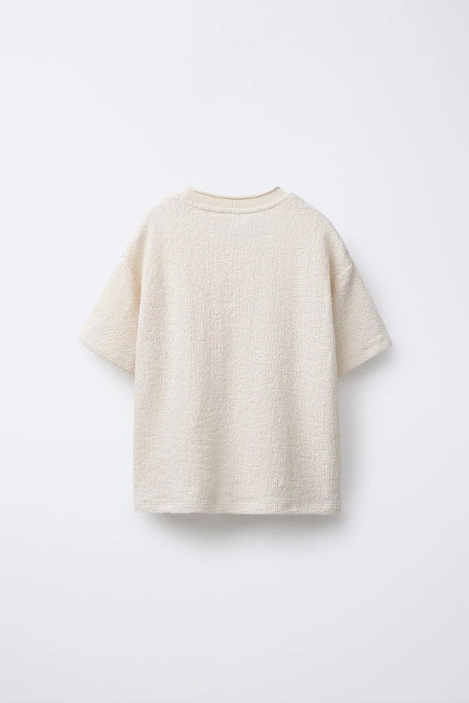 FRENCH TERRY T-SHIRT WITH POCKET