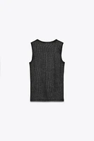 WASHED RIB TOP