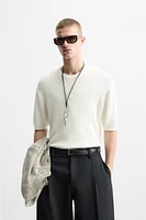 TEXTURED KNIT T-SHIRT