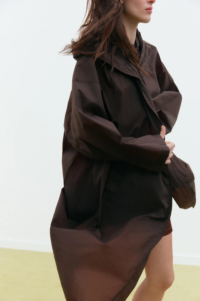 WATER REPELLENT PARACHUTE LONG JACKET