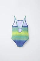 6-14 ANS/ MAILLOT DE BAIN UNE PIÈCE BRILLANT