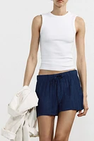 STRUCTURED FLOWY SHORTS