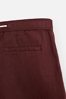 LINEN-COTTON SHORTS