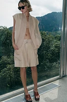 LIMITED EDITION 100% LINEN COMBINATION VEST