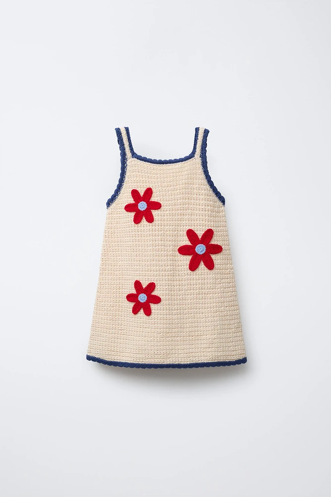 FLORAL KNIT DRESS