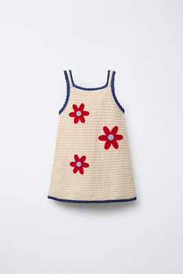 FLORAL KNIT DRESS