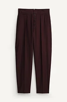 LIMITED EDITION PLEATED WOOL PANTS