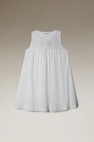 CHEMISE DE NUIT COTON BRODERIES