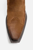LEATHER COWBOY BOOTS