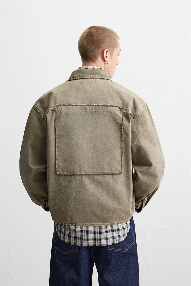 SURCHEMISE RELAXED FIT AVEC PIÈCE