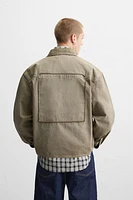 RELAXED FIT PATCH OVERSHIRT