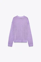 PULL DROIT EN MAILLE UNIE