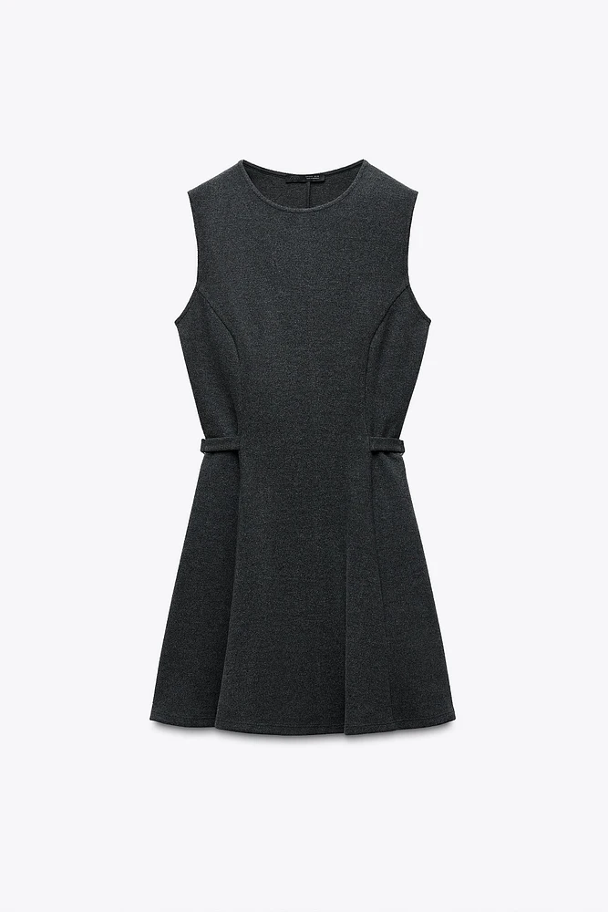 SOFT BUCKLE MINI DRESS