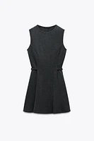 SOFT BUCKLE MINI DRESS