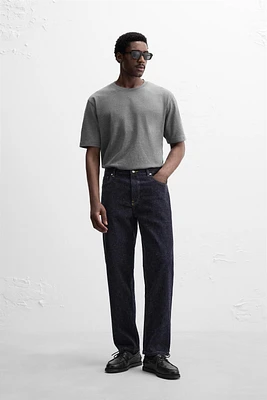 BRUSHED STRAIGHT FIT JEANS