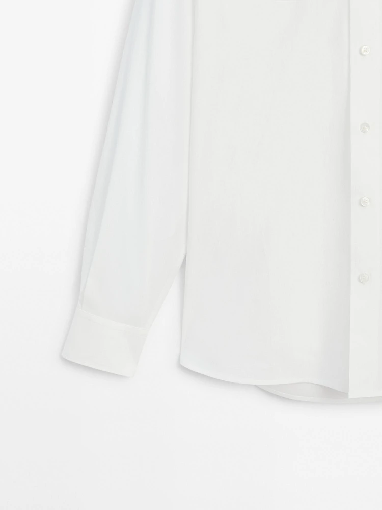 Chemisier en popeline 100 % coton