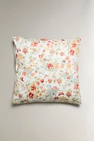 FLORAL PRINT SATEEN PILLOWCASE