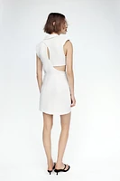 CUT OUT BUCKLE MINI DRESS