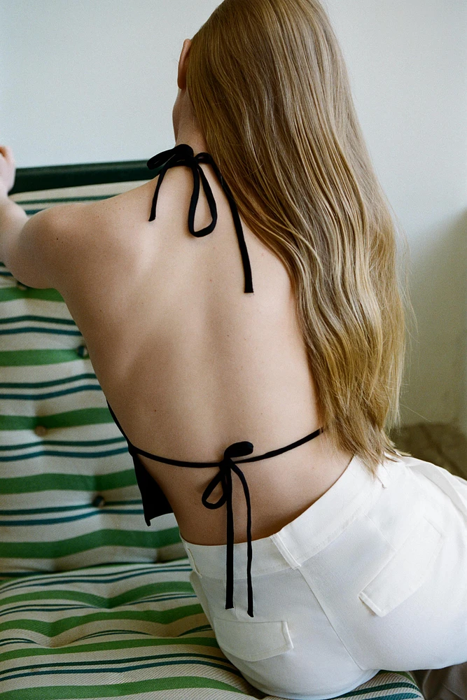 GILET HALTER À NŒUDS