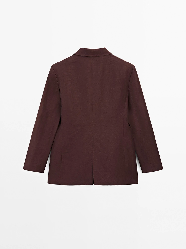 Blazer fluide lin
