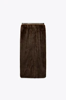 FAUX FUR MIDI SKIRT LIMITED EDITION