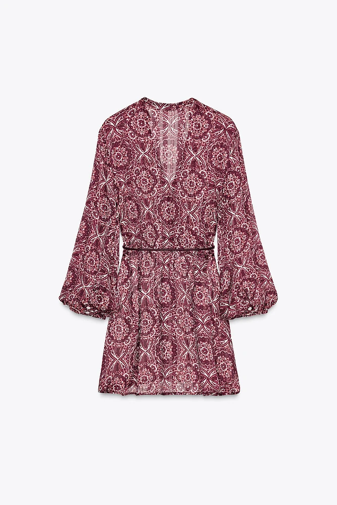 PRINTED MINI DRESS