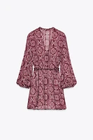 PRINTED MINI DRESS