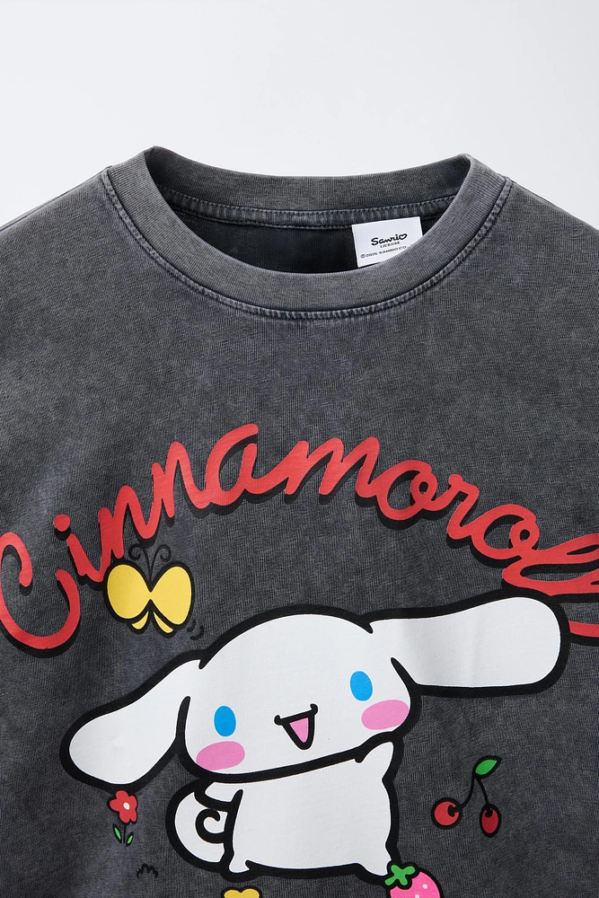 CINNAMOROLL © SANRIO PRINT WASHED EFFECT T-SHIRT