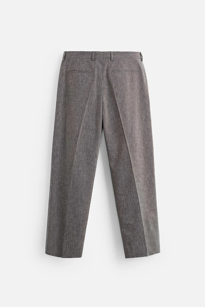 LIMITED EDITION TEXTURED SUIT PANTS