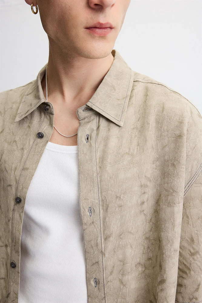VISCOSE JACQUARD SHIRT