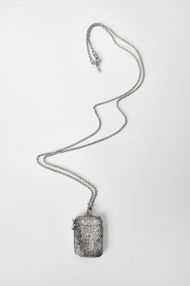 LONG TEXTURED BOX NECKLACE KATE MOSS X ZARA