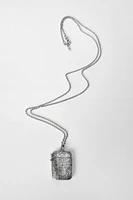 LONG TEXTURED BOX NECKLACE KATE MOSS X ZARA