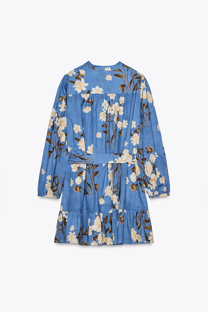 ZW COLLECTION PRINTED SHORT DRESS