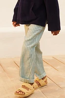 LIMITED EDITION LINEN STRIPED PANTS