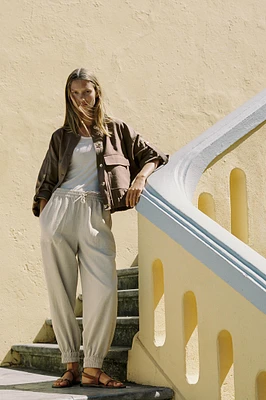 CUFFED HEM PANTS