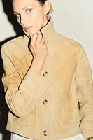 VESTE EN CUIR DAIM 100 % ZW COLLECTION LIMITED EDITION