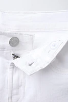 BASIC STRAIGHT DENIM BERMUDA SHORTS